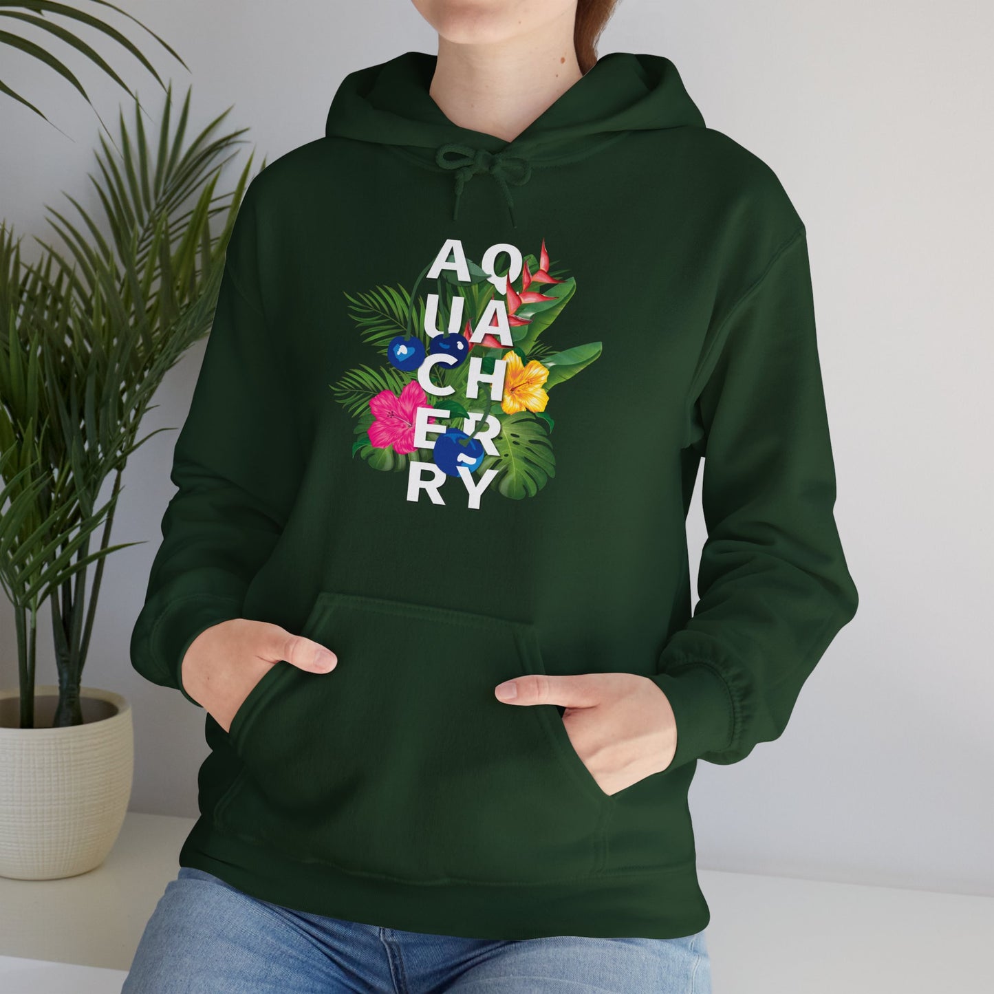 Tropical Cherry Hooded Sweatshirt (Unisex) (More colors available)