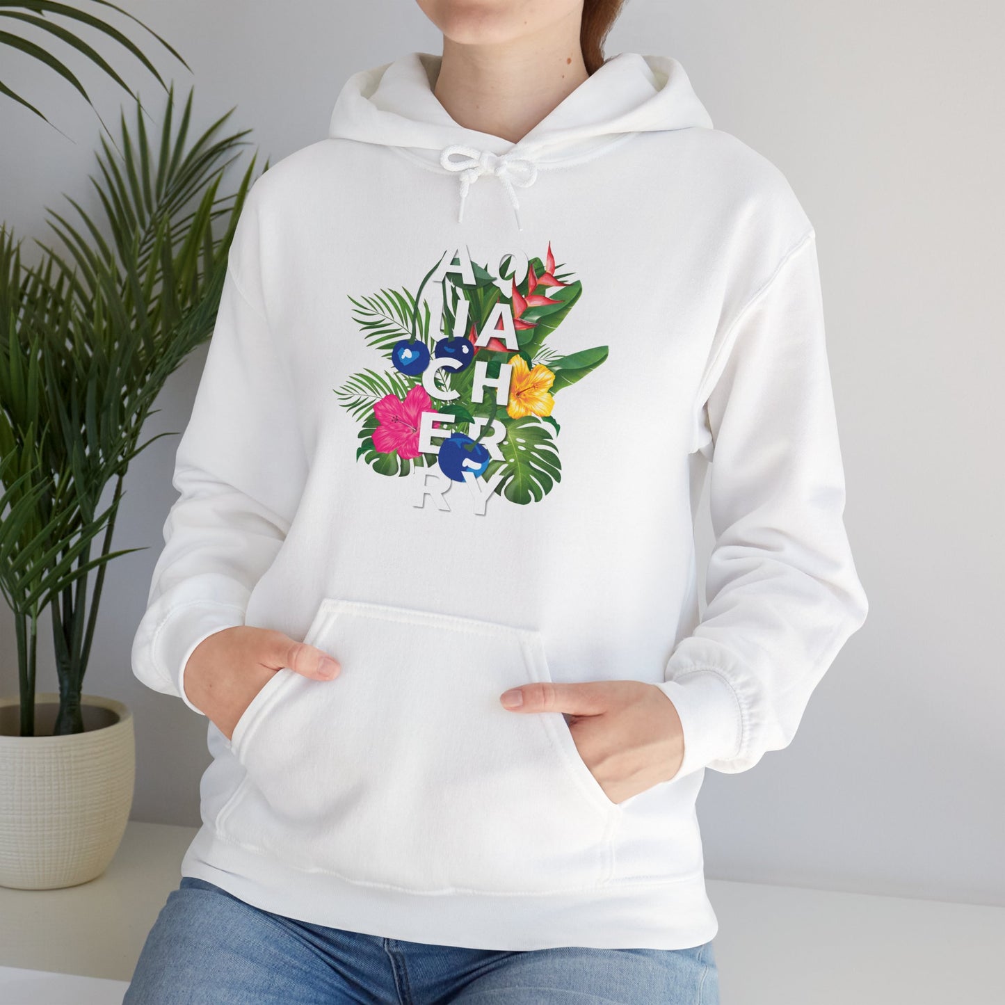 Tropical Cherry Hooded Sweatshirt (Unisex) (More colors available)