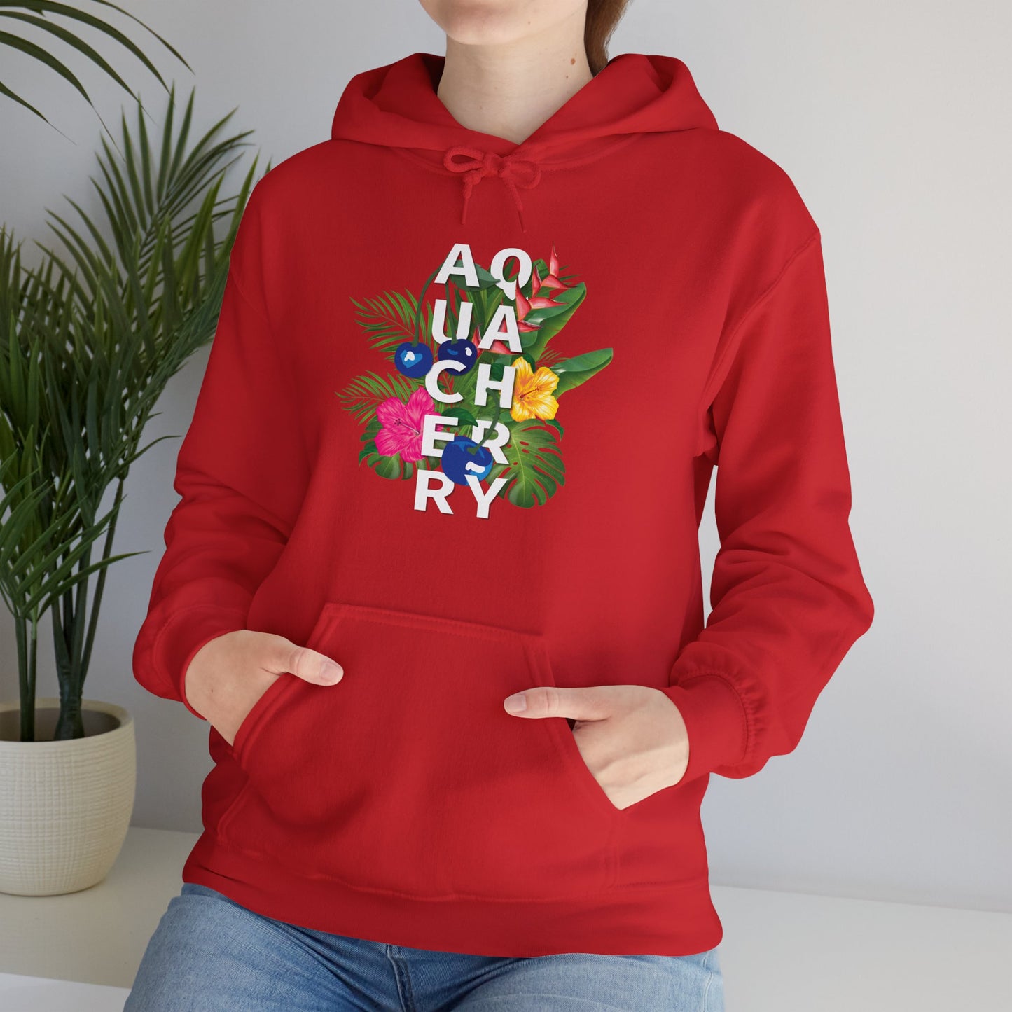 Tropical Cherry Hooded Sweatshirt (Unisex) (More colors available)