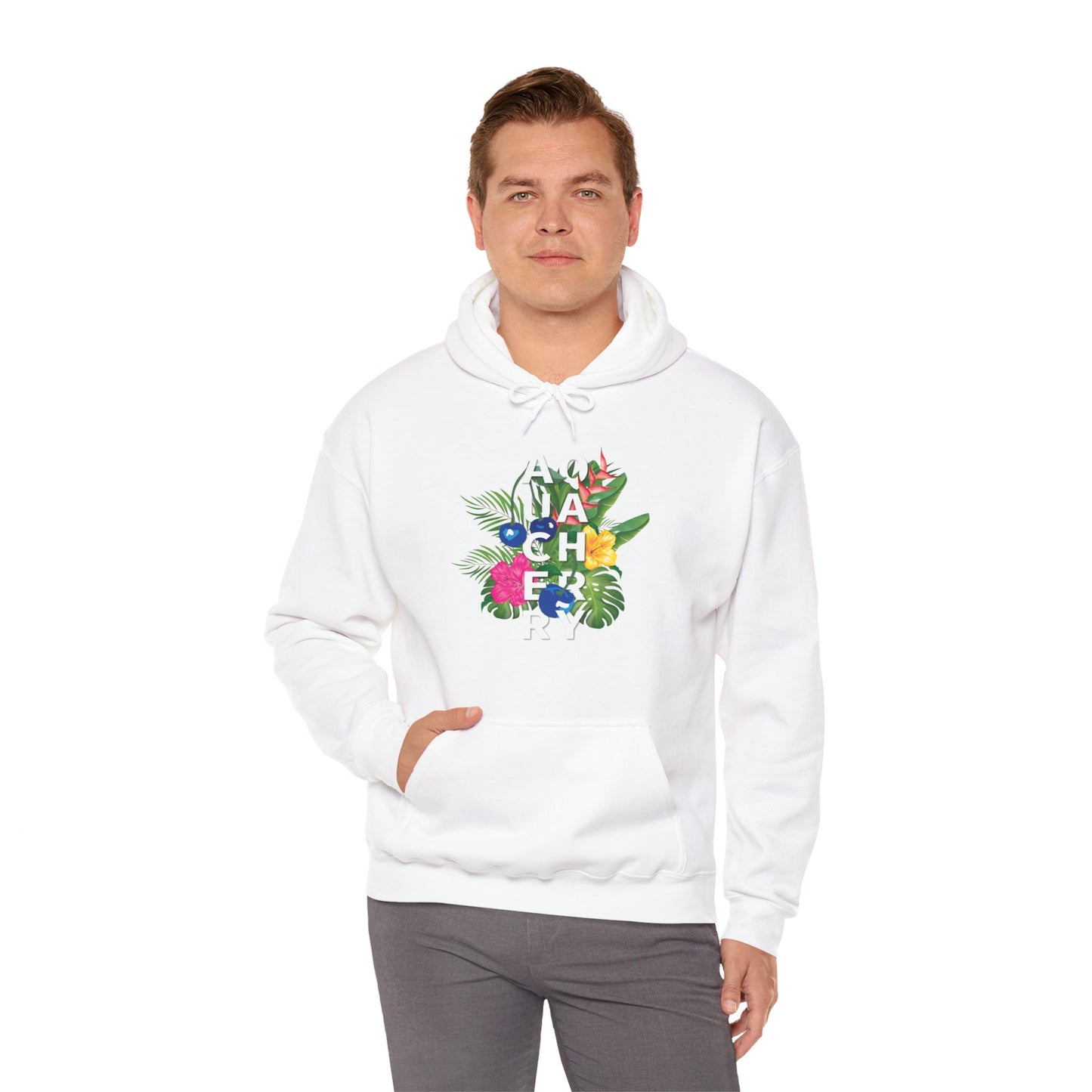 Tropical Cherry Hooded Sweatshirt (Unisex) (More colors available)