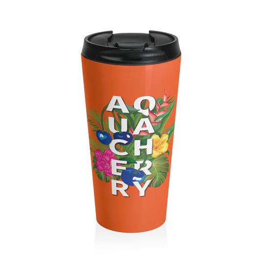 Tropical Stainless Steel Travel Mug