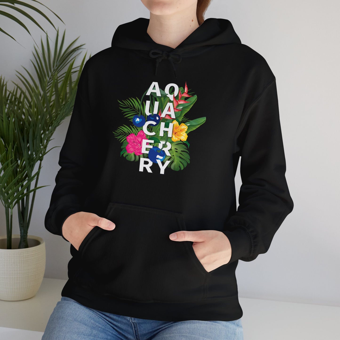 Tropical Cherry Hooded Sweatshirt (Unisex) (More colors available)