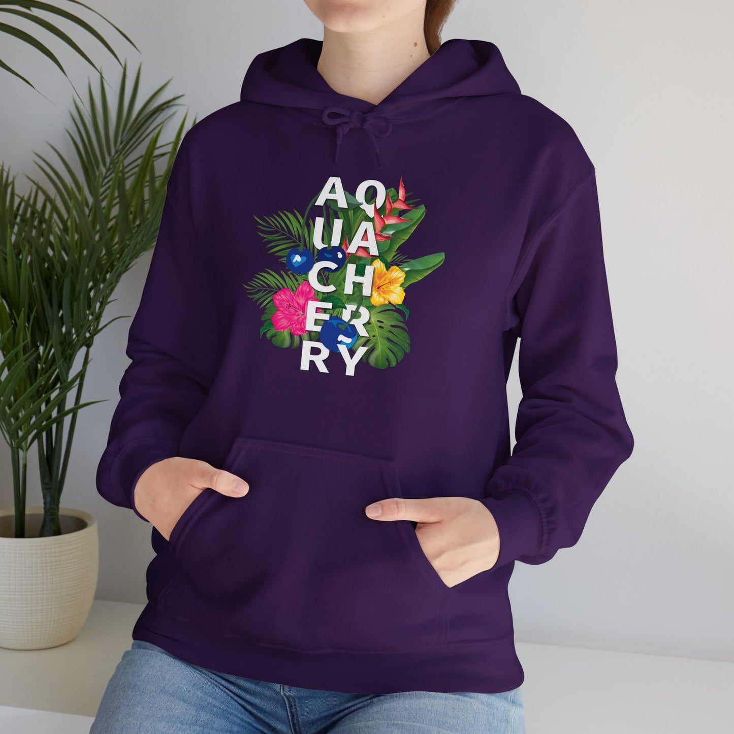 Tropical Cherry Hooded Sweatshirt (Unisex) (More colors available)